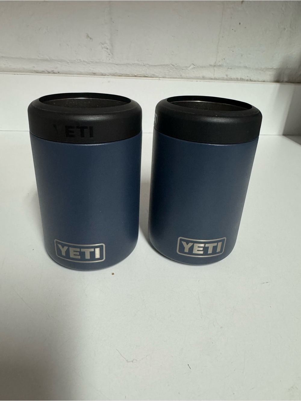 Yeti Navy Blue Stainless Steel Can Insulator Set (2)